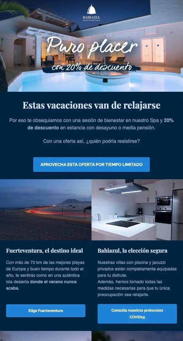 Test A/B – Versión modo oscuro con fotos de noche